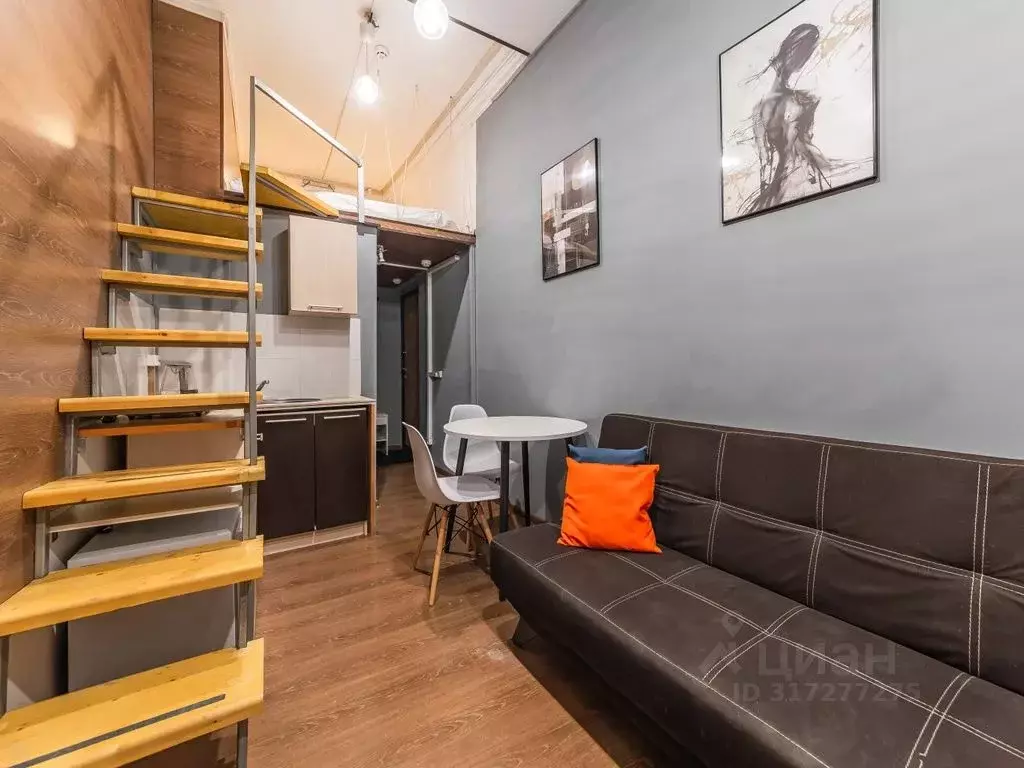 Студия Санкт-Петербург Коломенская ул., 10 (25.0 м) - Фото 1