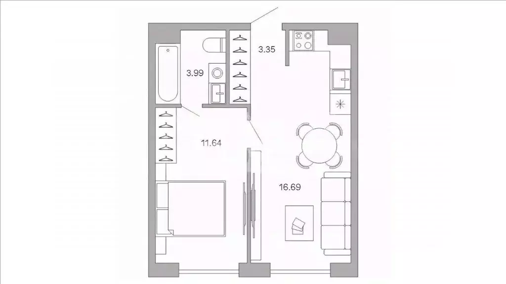 1-к кв. Москва ул. Зорге, 9Ак7 (37.0 м) - Фото 1