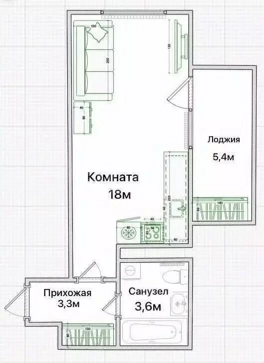 Студия Ленинградская область, Всеволожский район, Заневское городское ... - Фото 0