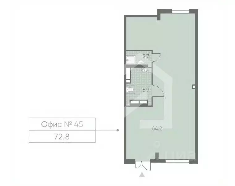 Помещение свободного назначения в Москва Производственная ул., 17 (73 ... - Фото 2