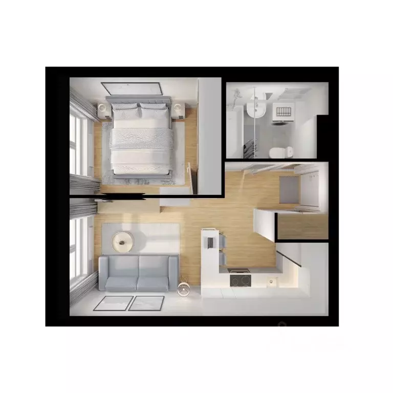 1-к кв. Ярославская область, Ярославль Волга Парк жилой комплекс, 1В ... - Фото 2