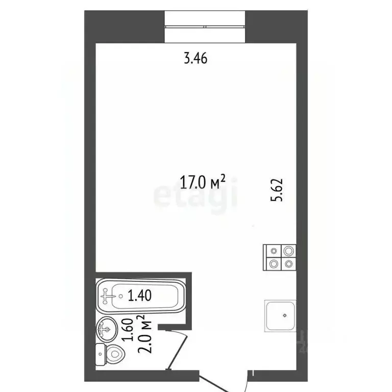 Студия Татарстан, Альметьевск просп. Габдуллы Тукая, 61к1 (19.0 м) - Фото 1