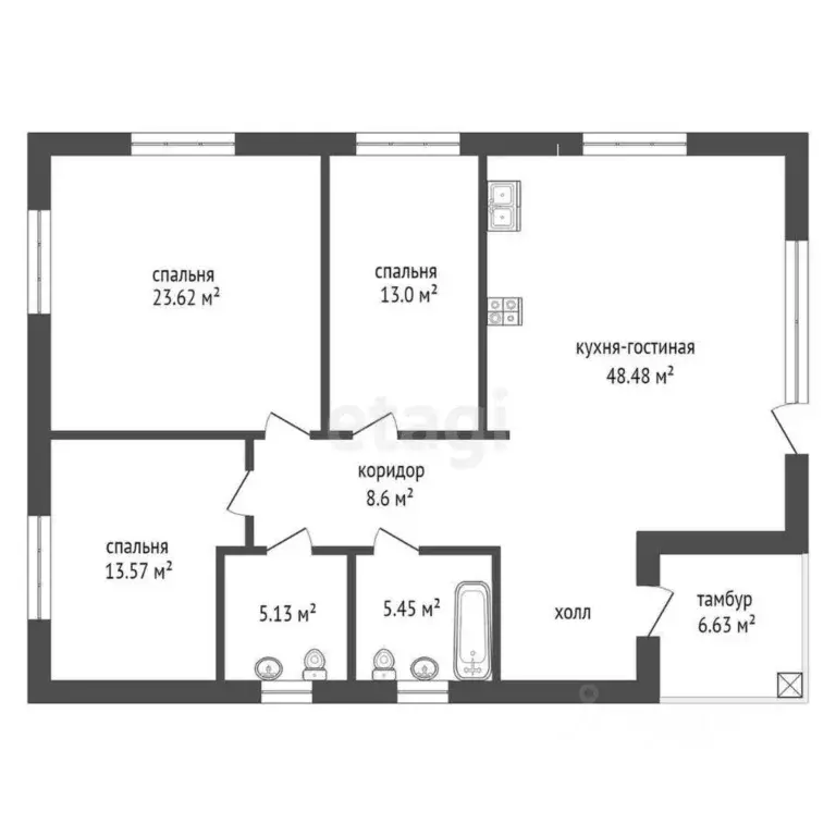 Дом в Тюменская область, Тюменский муниципальный округ, с. Перевалово  ... - Фото 2