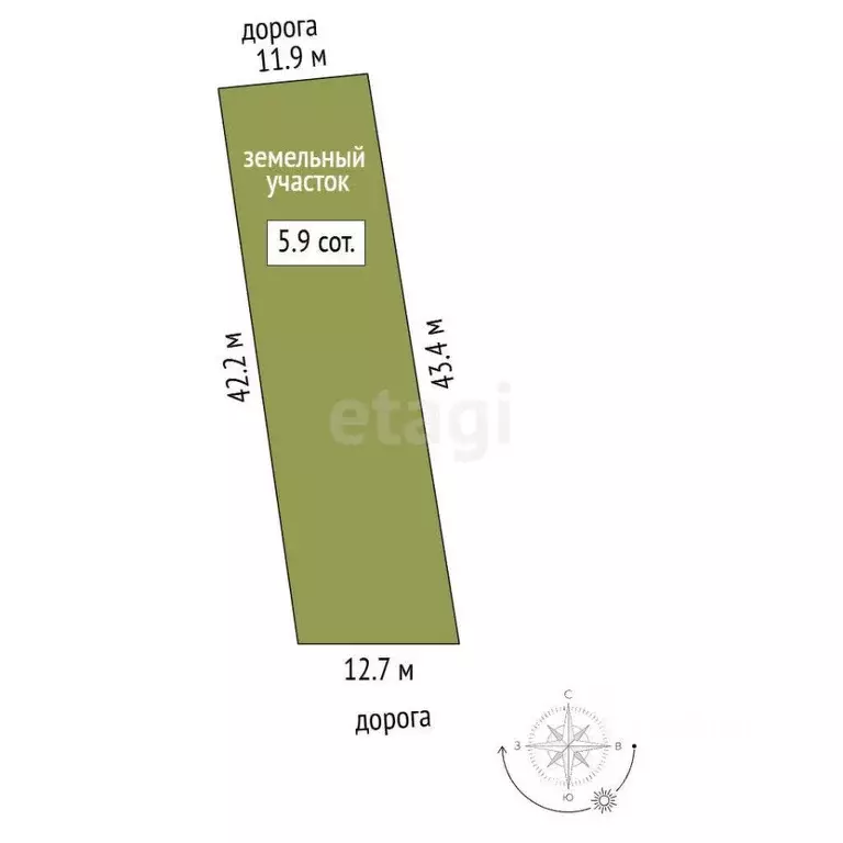 Участок в Башкортостан, Стерлитамак Ромашка СНТ,  (5.9 сот.) - Фото 2