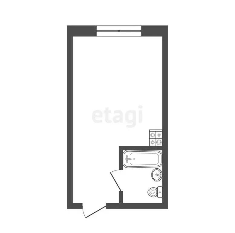 Квартира-студия: Кемерово, Ленинградский проспект, 5 (22.9 м) - Фото 1