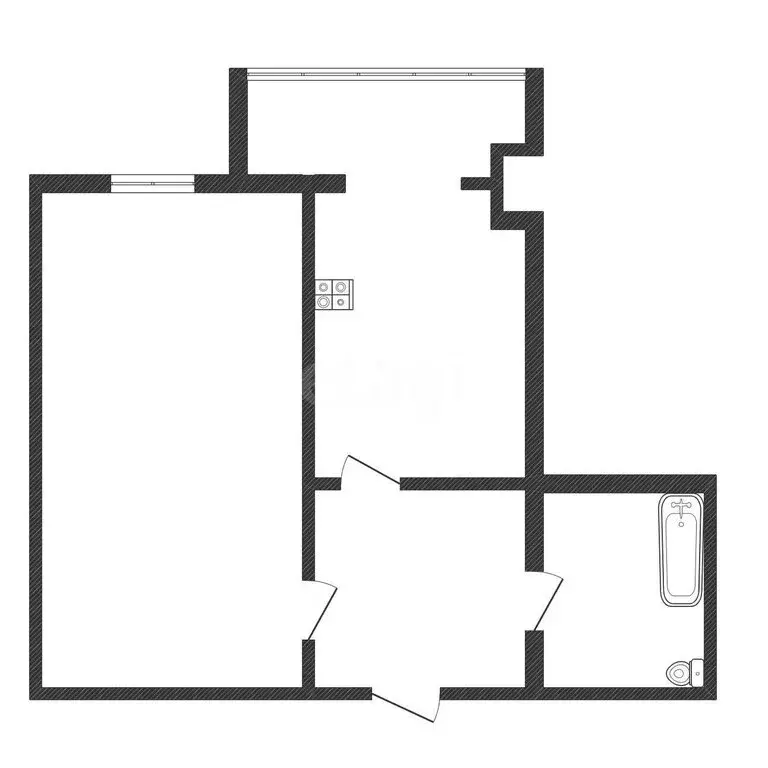1-комнатная квартира: Черкесск, улица Космонавтов, 98Б (43.9 м) - Фото 2