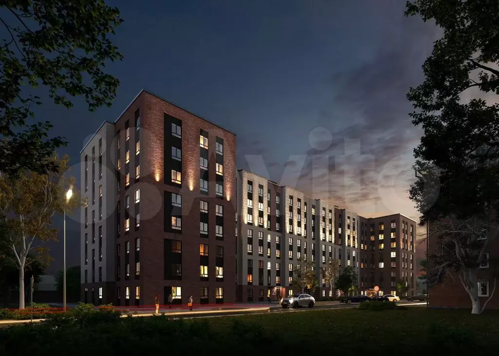 1-к. квартира, 41,4 м, 4/8 эт. - Фото 0