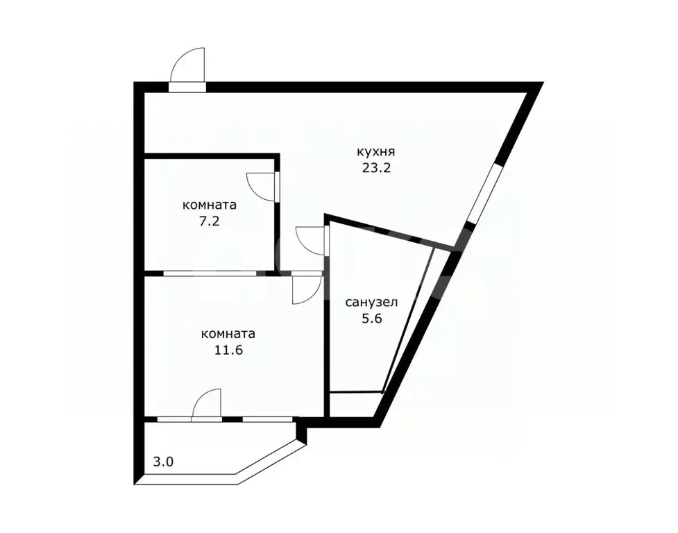 2-к кв. Краснодарский край, Сочи Бакинская ул., 9/1 (50.6 м) - Фото 2