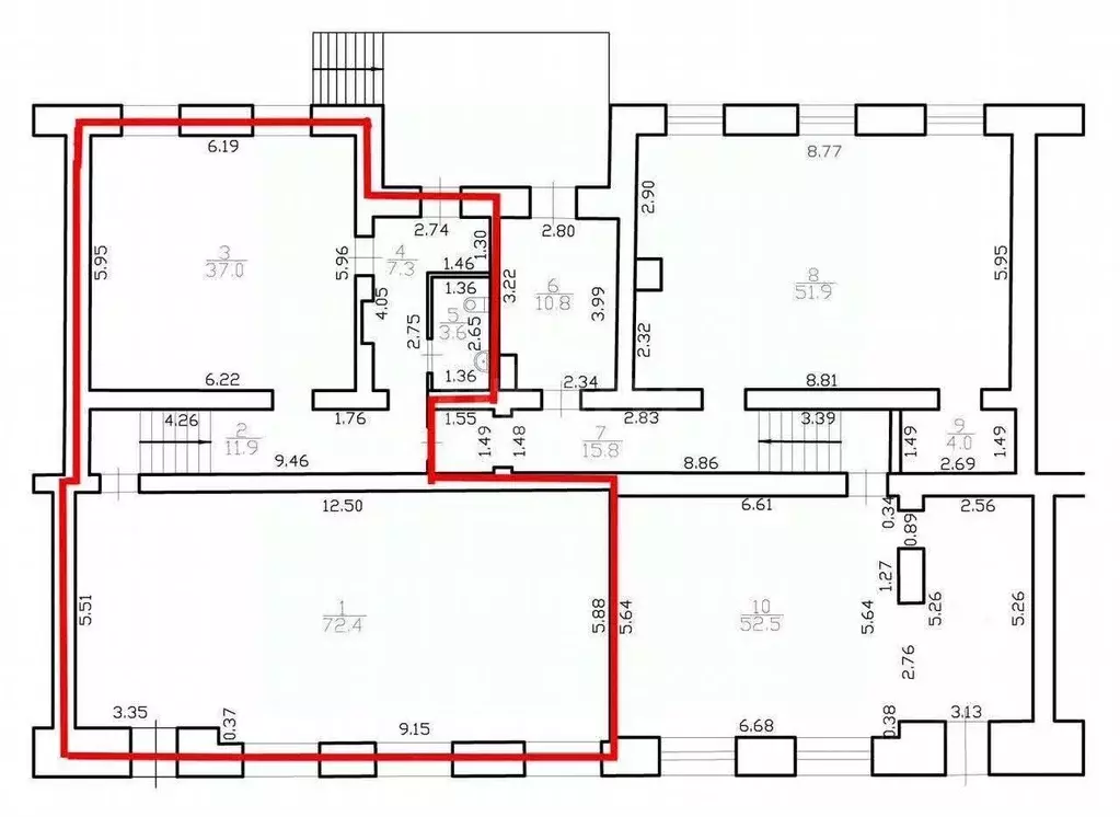 Помещение свободного назначения в Санкт-Петербург Каменноостровский ... - Фото 1