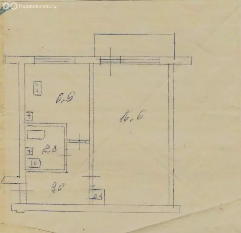 1-комнатная квартира: Новокуйбышевск, проспект Победы, 41 (30.6 м) - Фото 2
