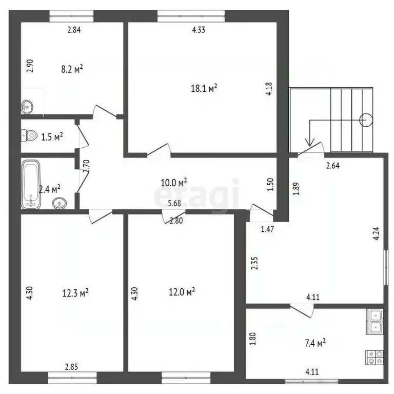 Дом в Челябинская область, Красноармейский муниципальный округ, с. ... - Фото 2
