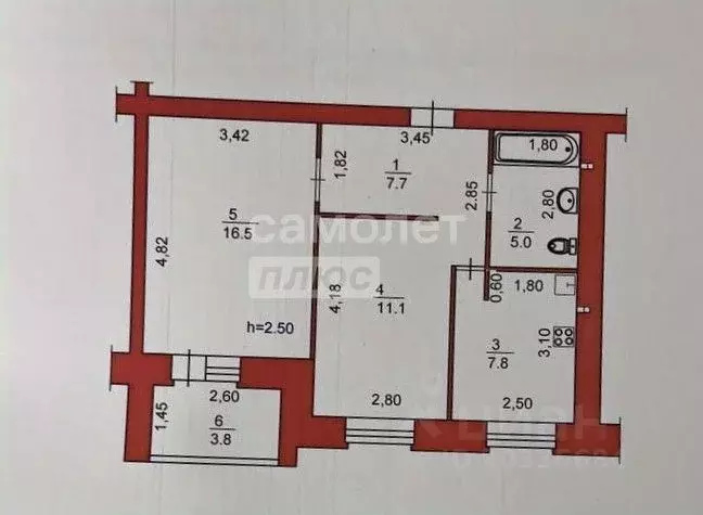 2-к кв. Пензенская область, Пенза ул. Кулакова, 1 (55.7 м) - Фото 1