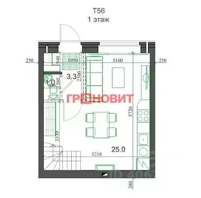 3-к кв. Новосибирская область, Новосибирский район, Мичуринский ... - Фото 1