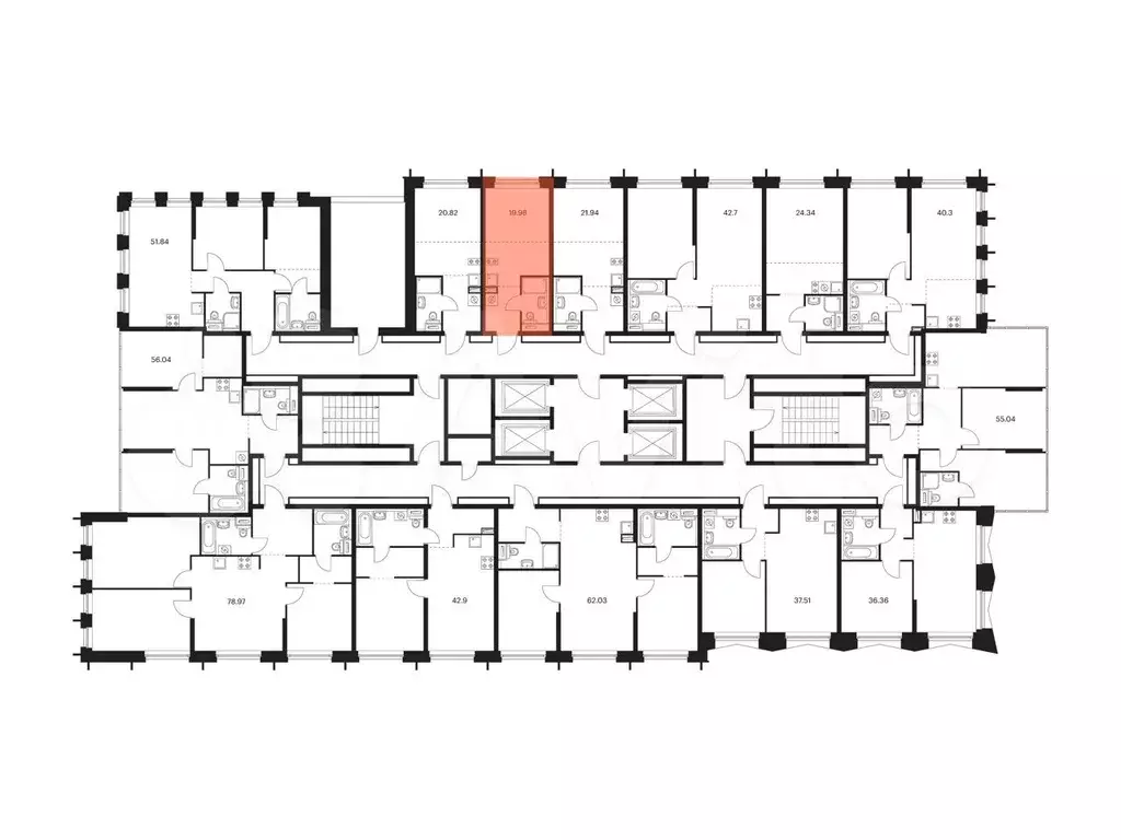 Квартира-студия, 20 м, 22/32 эт. - Фото 1