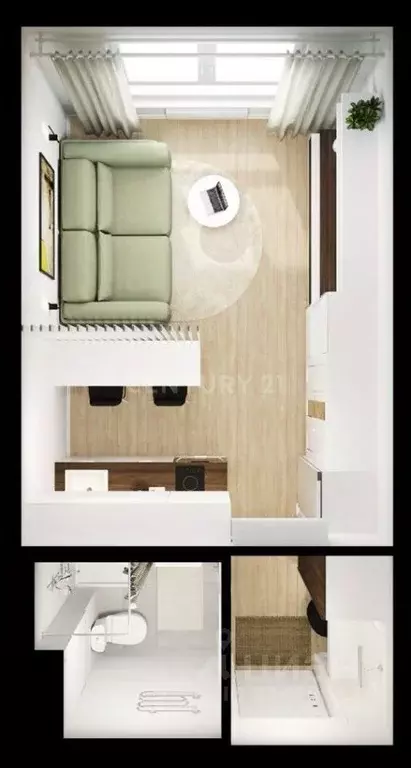 1-к кв. Московская область, Мытищи ул. Колонцова, 2Бк2 (20.8 м) - Фото 1