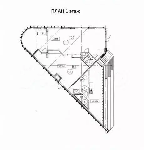 Помещение свободного назначения в Москва наб. Марка Шагала, 15к1 (255 ... - Фото 2