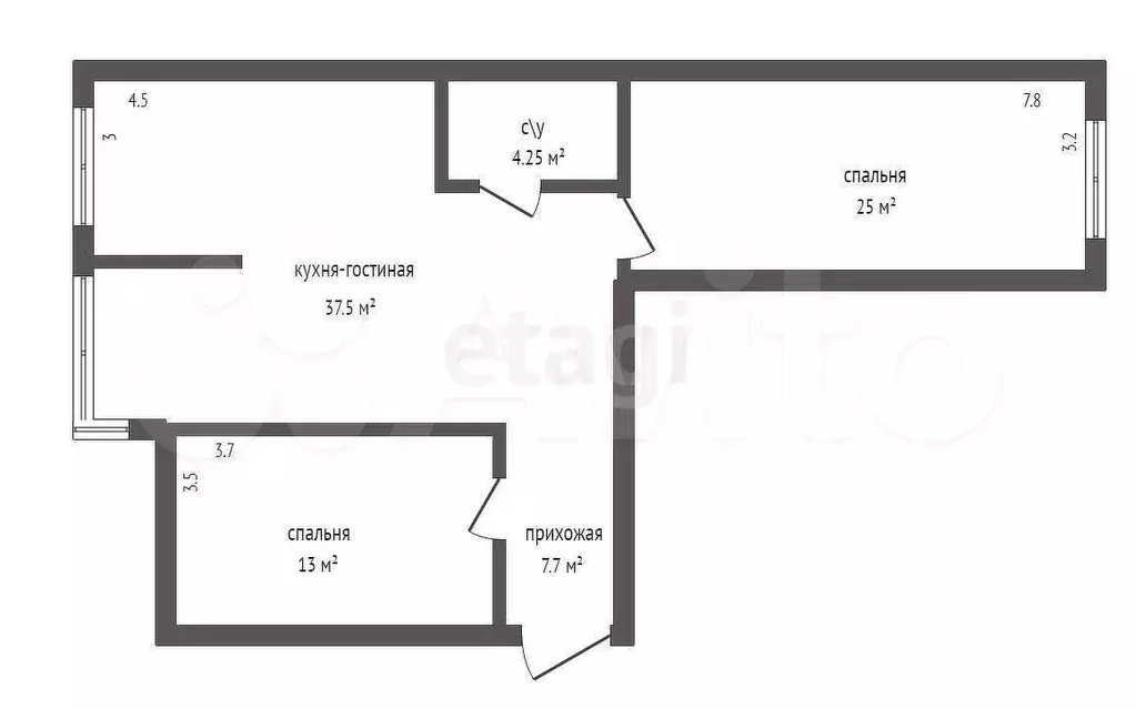 3-к. квартира, 90 м, 4/9 эт. - Фото 0