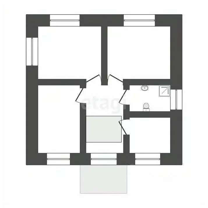 Дом в Тульская область, Тула городской округ, пос. Рассвет 181 (136 м) - Фото 1