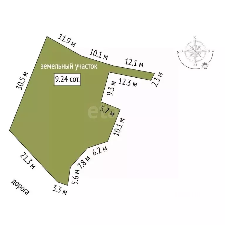 Участок в Севастополь ул. Ручьевая, 25 (9.24 сот.) - Фото 2