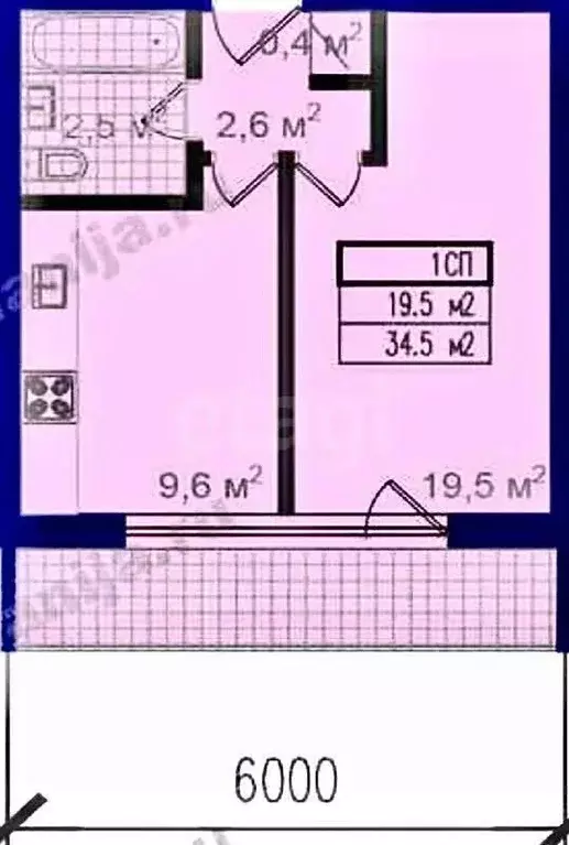1-к кв. Москва Судостроительная ул., 28к1 (34.3 м) - Фото 2