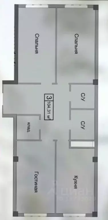 3-к кв. Кабардино-Балкария, Баксан Эльбрусская ул., 1/1 (104.31 м) - Фото 1