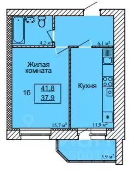 1-к кв. Тамбовская область, Тамбов ул. Имени С.И. Савостьянова, 3 ... - Фото 0
