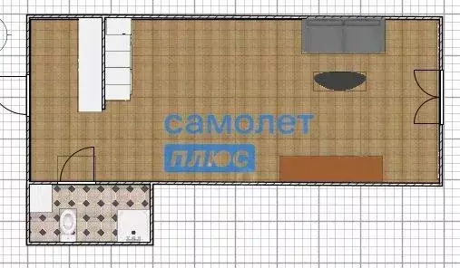 Студия Алтайский край, Бийск Иркутская ул., 1К (20.7 м) - Фото 1