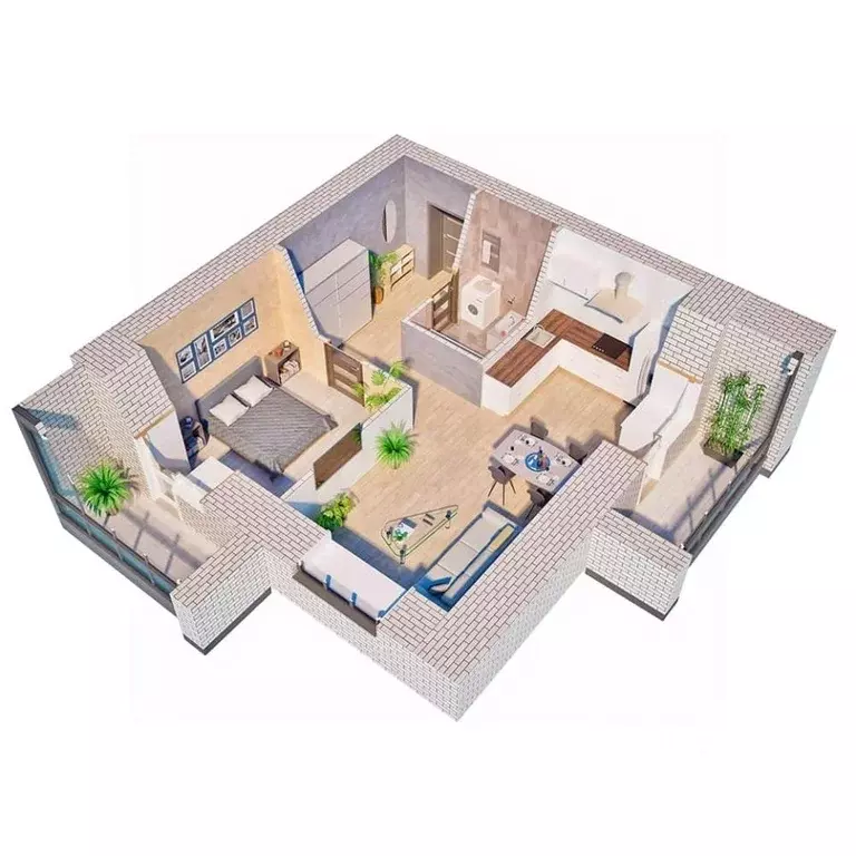 2-к кв. Амурская область, Благовещенск 187-й кв-л,  (51.5 м) - Фото 1