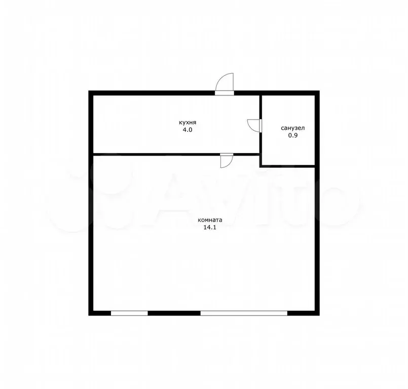 1-к. квартира, 20 м, 3/5 эт. - Фото 0