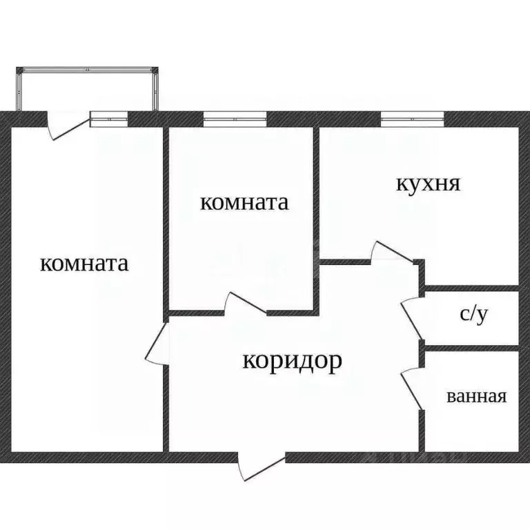 2-к кв. Костромская область, Кострома Давыдовский-2 мкр, 77 (49.6 м) - Фото 1