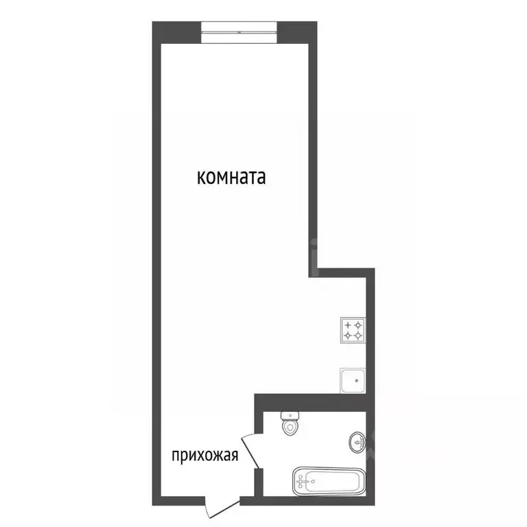 Студия Красноярский край, Красноярск ул. 40 лет Победы, 2 (33.2 м) - Фото 2