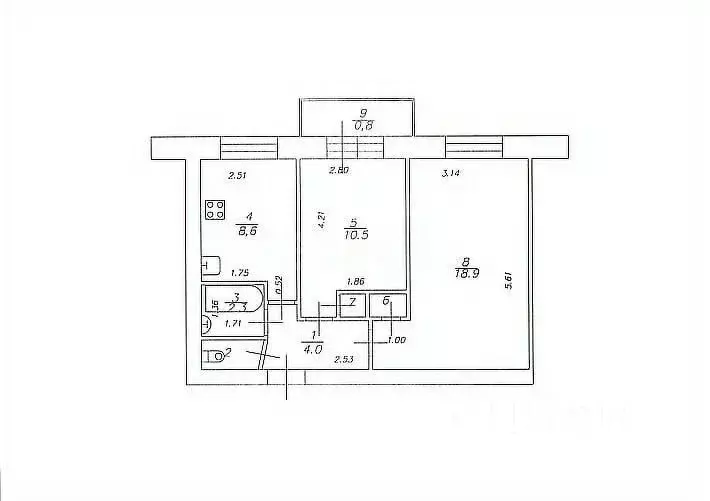 2-к кв. Татарстан, Казань ул. Карбышева, 15 (47.0 м) - Фото 1