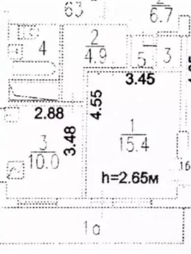 1-к кв. Москва Даниловская наб., 6к2 (35.1 м) - Фото 1