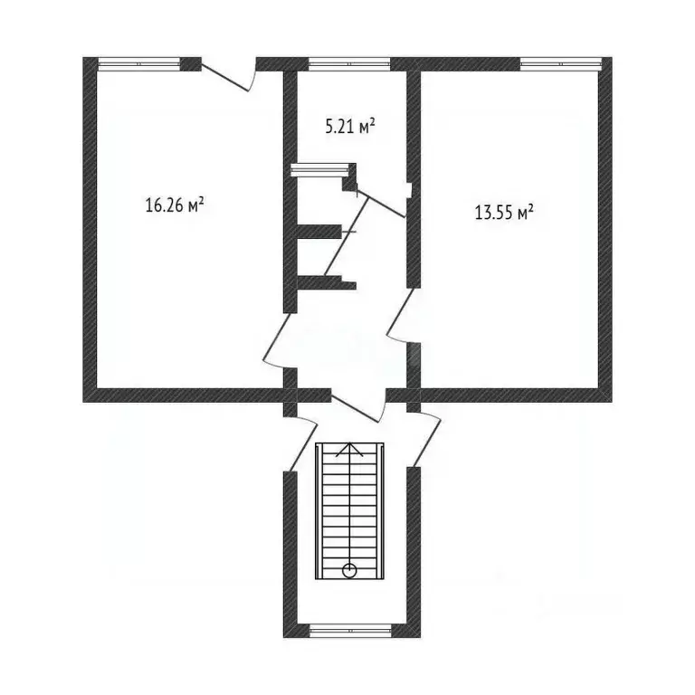 2-к кв. Белгородская область, Валуйки ул. Степана Разина, 8А (43.1 м) - Фото 2