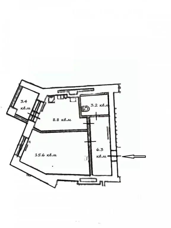 1-к кв. Калининградская область, Калининград ул. Гайдара, 177 (37.3 м) - Фото 1