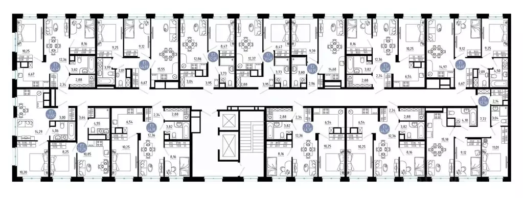 2-к кв. Рязанская область, Рязань 9-10-й кв-л,  (46.35 м) - Фото 2