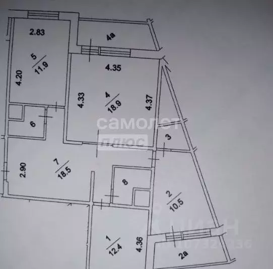 3-к кв. Москва ул. Академика Анохина, 60 (79.0 м) - Фото 2