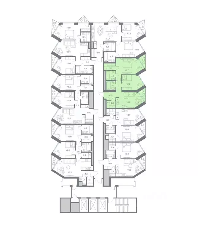 2-к кв. Москва Крылатская ул., 23 (66.44 м) - Фото 1