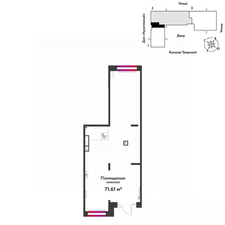 Торговая площадь в Тюменская область, Тюмень ул. Андрея Кореневского, ... - Фото 1