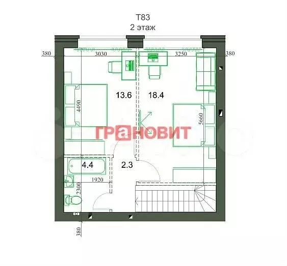 Таунхаус 83 м на участке 1 сот. - Фото 1