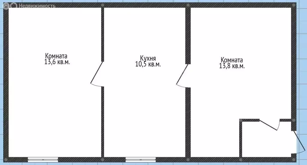 2-комнатная квартира: село Кетово, улица Ленина, 84 (38 м) - Фото 1