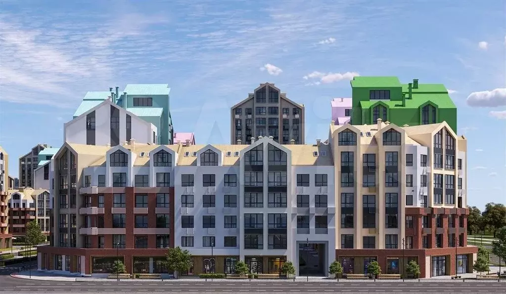 2-к. квартира, 60,1 м, 12/15 эт. - Фото 1