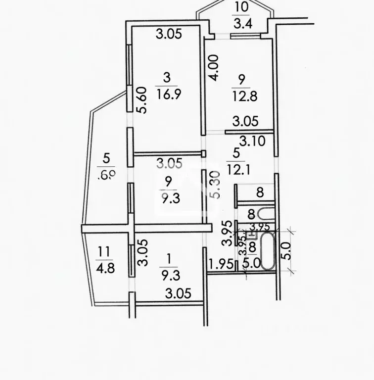 3-к кв. Крым, Ялта ул. Кривошты, 20 (82.0 м) - Фото 2