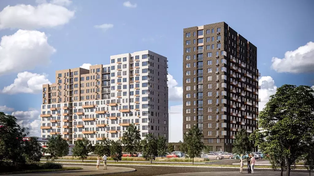 2-к кв. Тюменская область, Тюмень Авторский жилой комплекс (34.73 м) - Фото 2