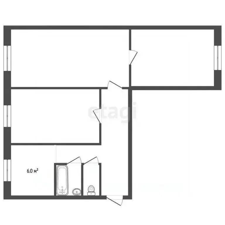 3-к кв. Ярославская область, Ярославль ул. Маланова, 8 (58.8 м) - Фото 2