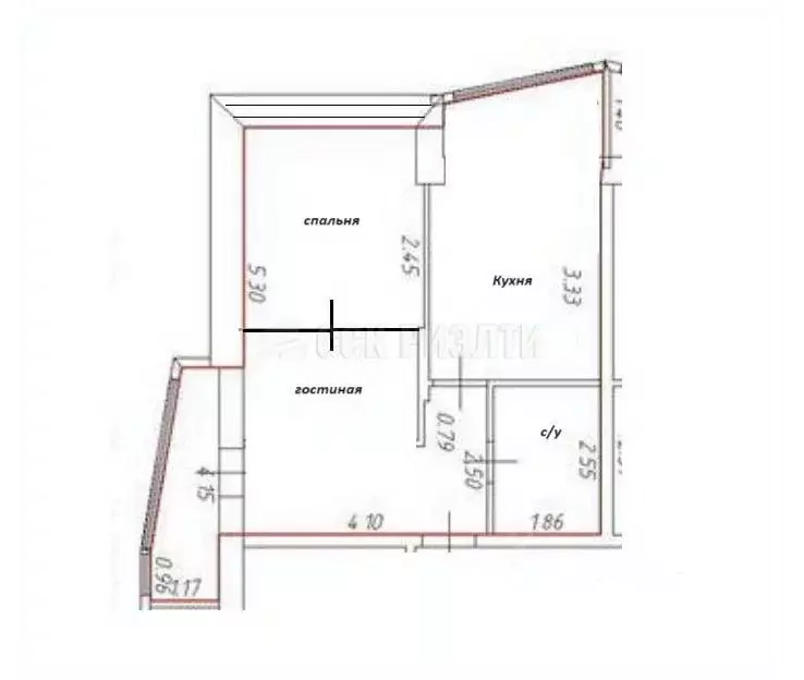 2-к кв. Московская область, Красногорск ул. Игоря Мерлушкина, 12 (45.1 ... - Фото 1
