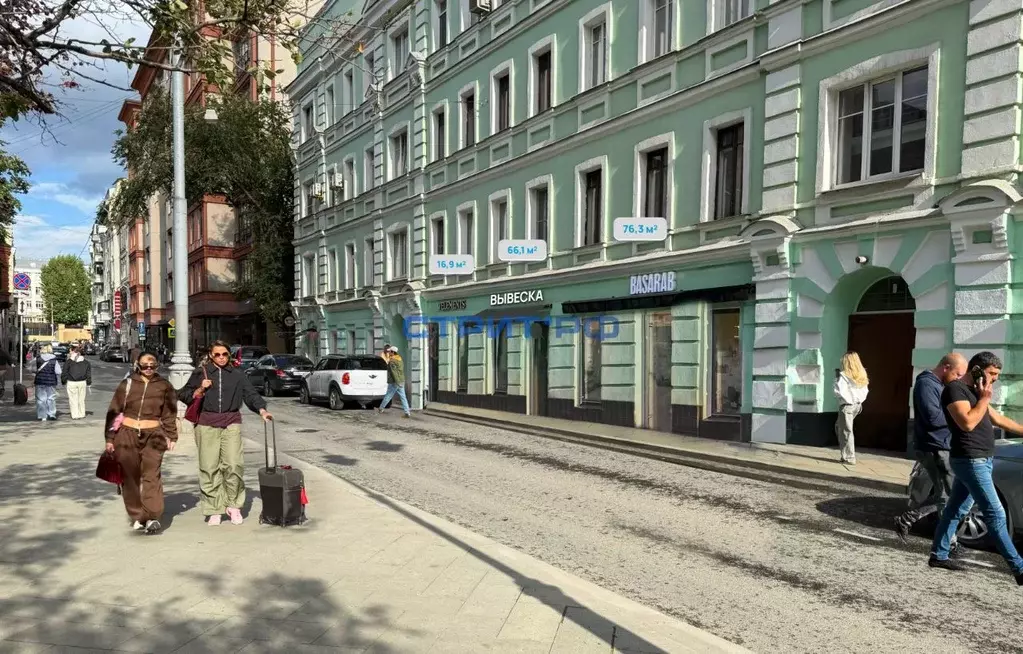 Помещение свободного назначения в Москва Богословский пер., 16/6С1 (66 ... - Фото 1