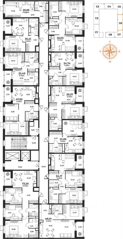 1-к кв. Хабаровский край, Хабаровск Брянский пер. (32.86 м) - Фото 1