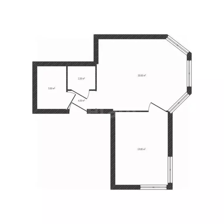 1-к кв. Брянская область, Брянск ул. Крахмалева, 49/1 (51.3 м) - Фото 1