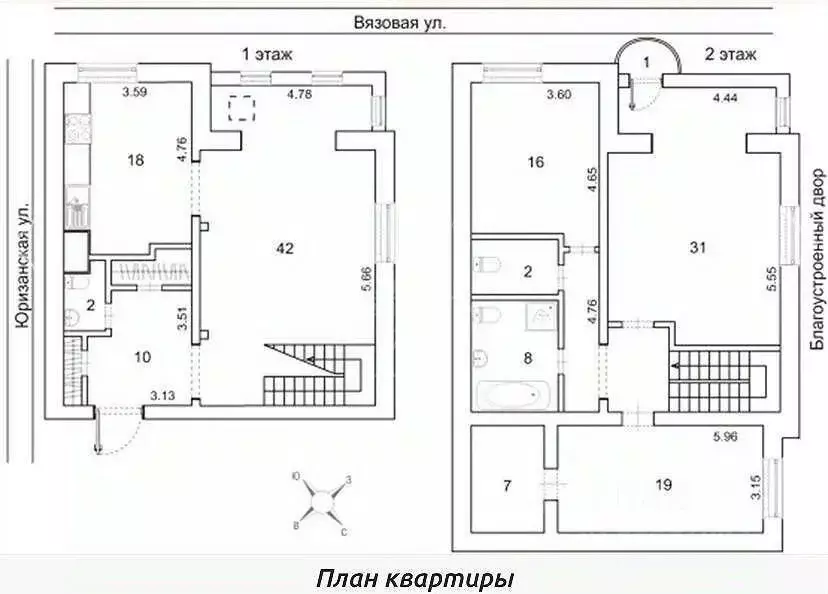 4-к кв. Санкт-Петербург Вязовая ул., 13к2 (163.8 м) - Фото 2